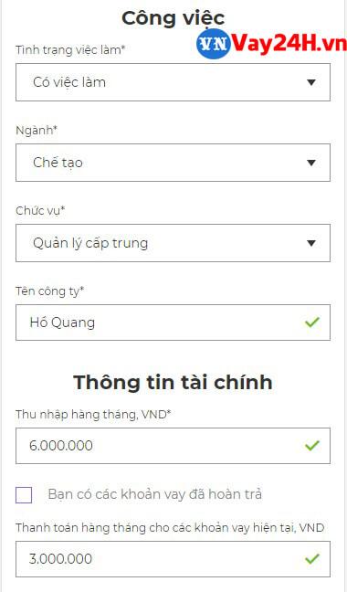 C&aacute;c bước đăng k&yacute; vay tiền MoneyVeo 9