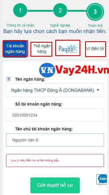 Hướng dẫn vay tiền Oncredit 8