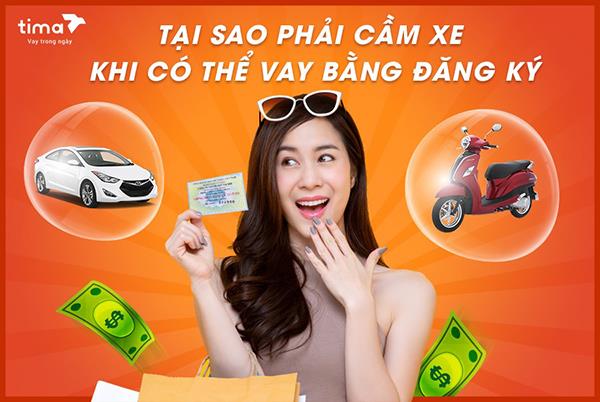 Cầm cavet xe m&aacute;y &ocirc; t&ocirc; tại Tima