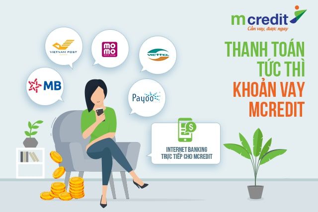 Hướng dẫn thanh toán khoản vay tiền mặt Mcredit Hướng dẫn thanh toán khoản vay tiền mặt Mcredit