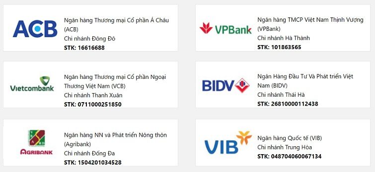 số tài khoản thanh toán khoản vay Tima số tài khoản thanh toán khoản vay Tima