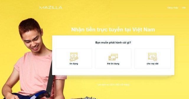 Th&ocirc;ng tin hạn mức, l&atilde;i suất vay tiền mazilla