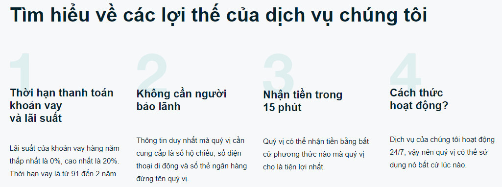 Ưu điểm của vay tiền tại Credilo Ưu điểm của vay tiền tại Credilo